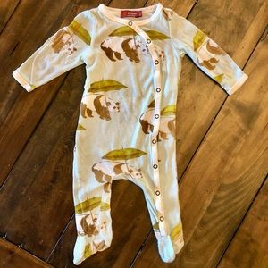 Milkbarn Snap footie one piece 0-3 months